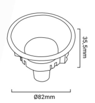 dimensions support spot Gu10